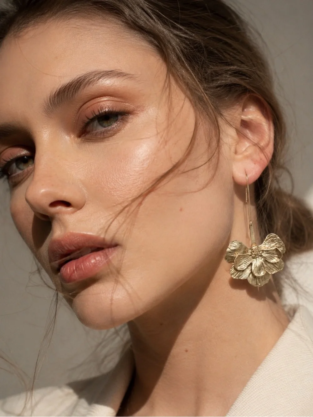 Floral Drop Earrings - Elegant Women Jewelry